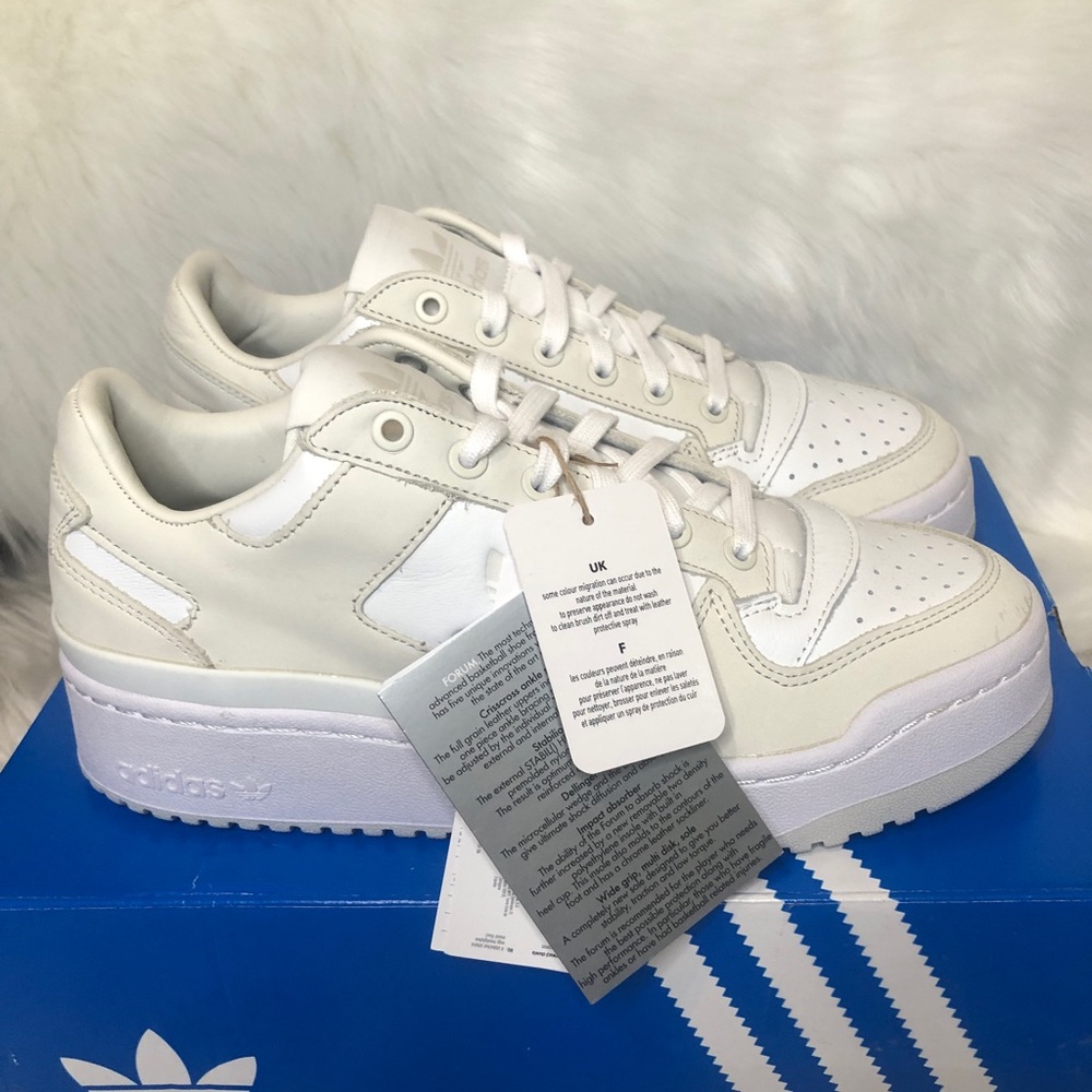 Adidas Originals Forum Bold Women’s 9 White Leather Sneakers - Picture 2 of 11